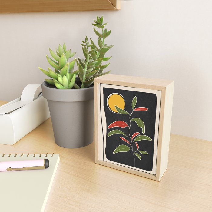 Abstract Plant 01 Mini Art Print Gallery Image 2