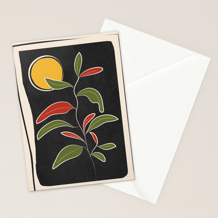 Abstract Plant 01 Stationery Card Gallery Image 2