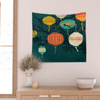 Lanterns Wall Tapestry Gallery Image 2