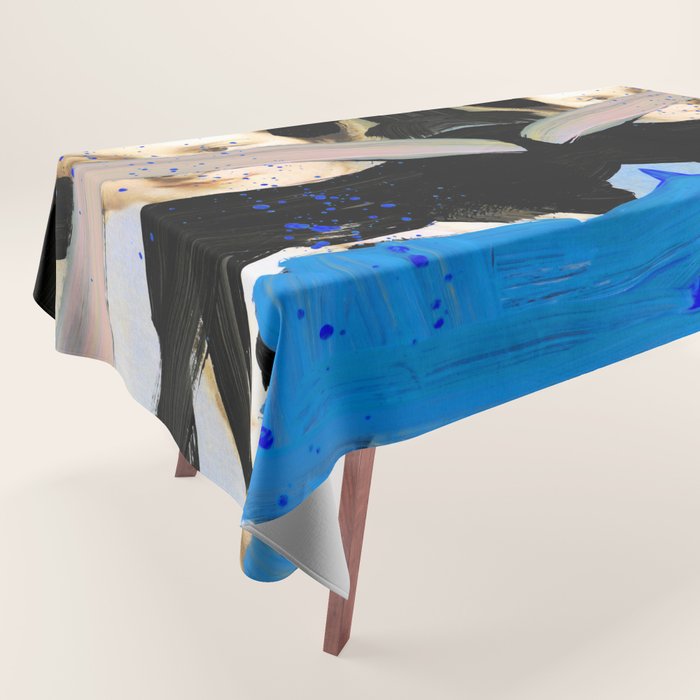 Picture of a Lady With Paint Smears Tablecloth Gallery Image 1