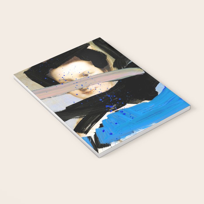 Picture of a Lady With Paint Smears Notebook Gallery Image 3