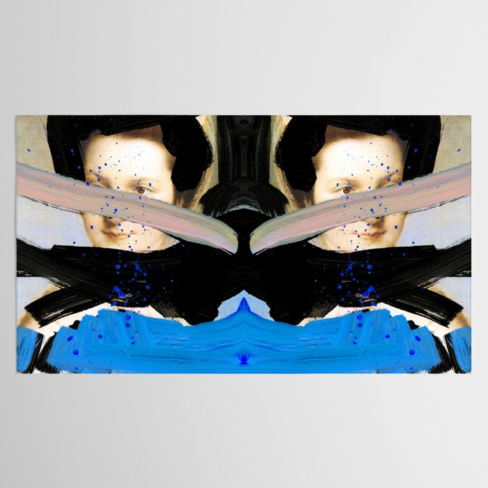 Picture of a Lady With Paint Smears Tablecloth Gallery Image 2