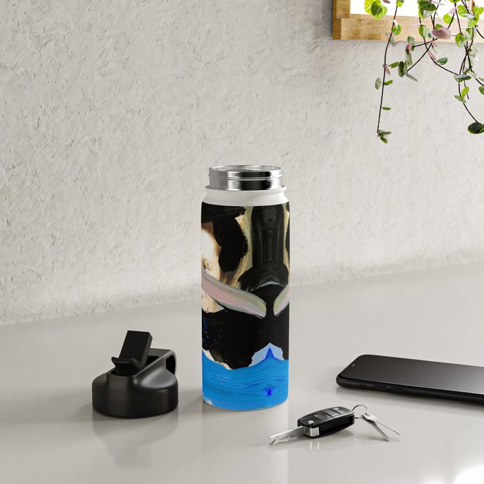 Picture of a Lady With Paint Smears Water Bottle Gallery Image 4