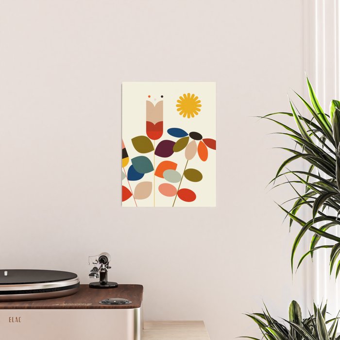 mid modern geometric spring Poster Gallery Image 2