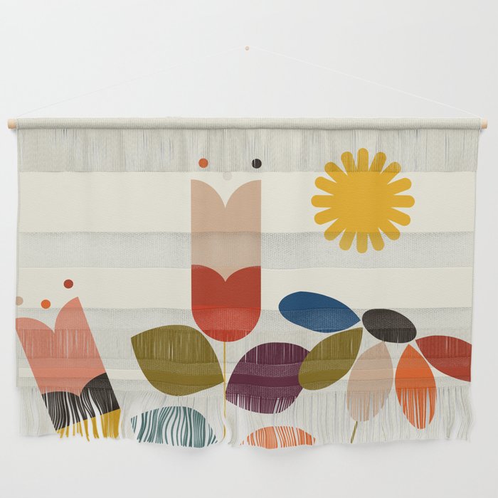 mid modern geometric spring Wall Hanging Gallery Image 1