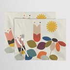 mid modern geometric spring Placemat Gallery Image 1