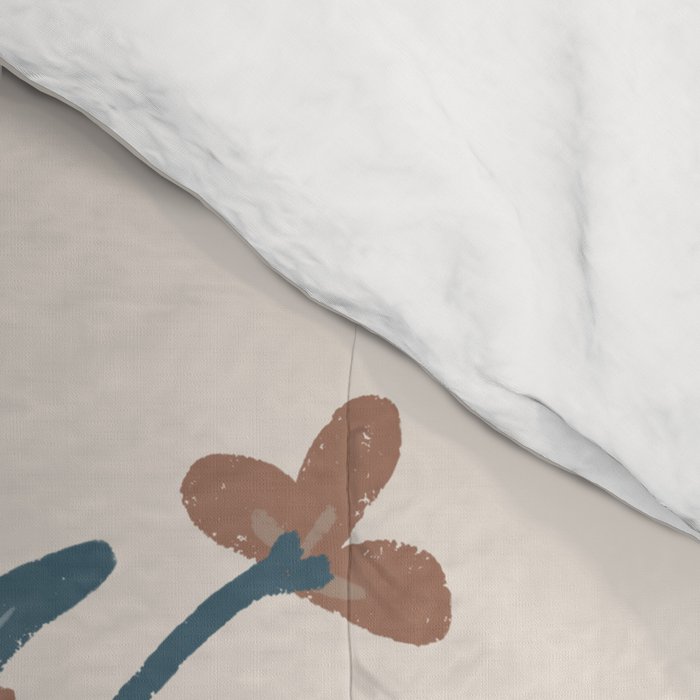 Earthy Modern Vase with Florals Comforter Gallery Image 4