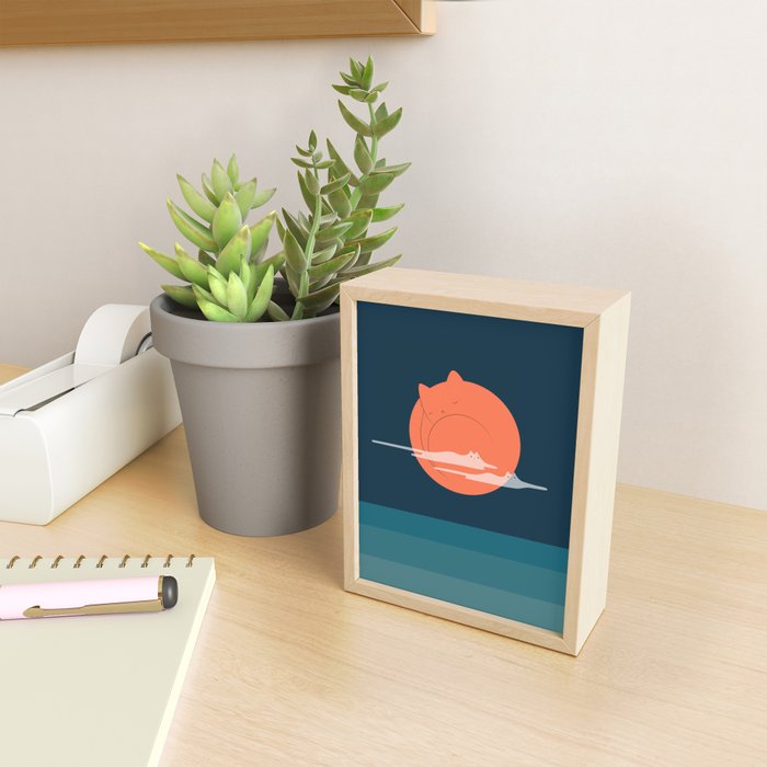 Cat Landscape 105 Mini Art Print Gallery Image 2