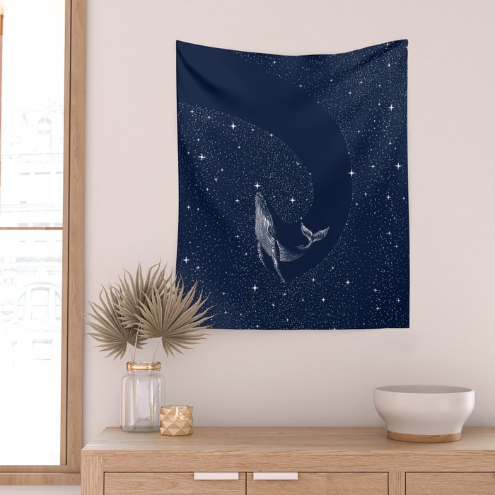starry whale Wall Tapestry Gallery Image 2