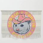 Possum Rootin Tootin Shootin | Pink Wall Hanging Gallery Image 1