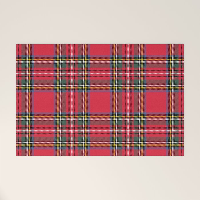 Red Tartan Welcome Mat Gallery Image 1