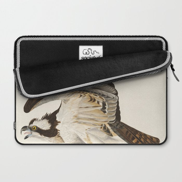 Fish Hawk, or Osprey from Birds of America (1827) by John James Audubon Laptop Sleeve Gallery Image 2
