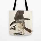 Fish Hawk, or Osprey from Birds of America (1827) by John James Audubon Tote Bag Gallery Image 1