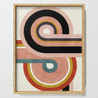 rainbow shape art Serving Tray Gallery Image 1
