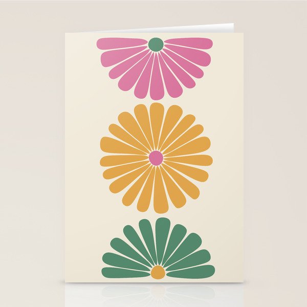 Retro Summer Daisies XI Stationery Card Gallery Image 2