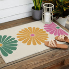 Retro Summer Daisies XI Outdoor Rug Gallery Image 2