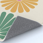 Retro Summer Daisies XI Rug Gallery Image 4