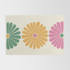 Retro Summer Daisies XI Rug Gallery Image 2