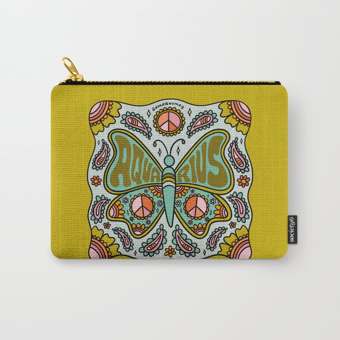 Aquarius Butterfly Carry All Pouch Gallery Image 1