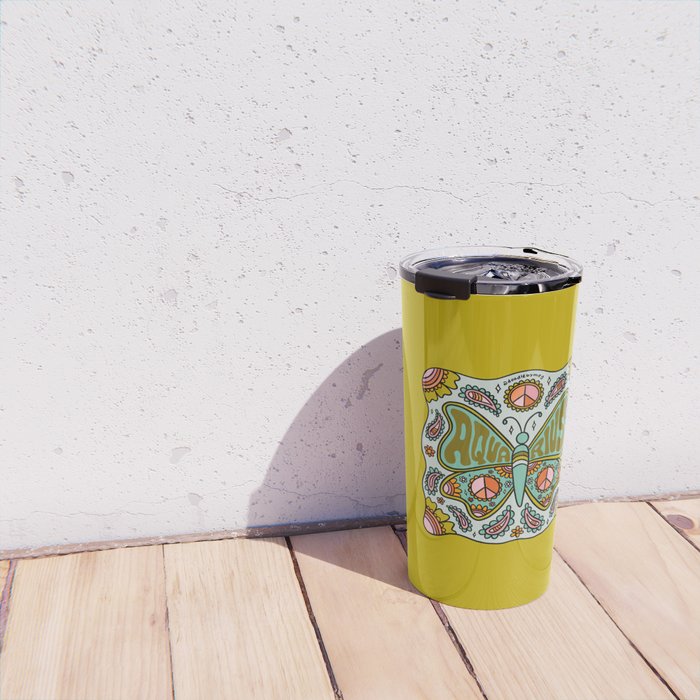 Aquarius Butterfly Travel Mug Gallery Image 4