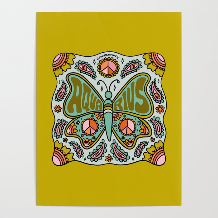 Aquarius Butterfly Poster Gallery Image 4