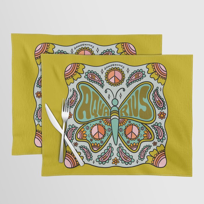Aquarius Butterfly Placemat Gallery Image 1