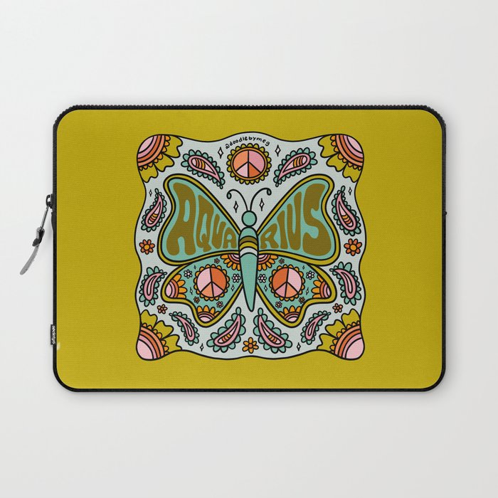Aquarius Butterfly Laptop Sleeve Gallery Image 1