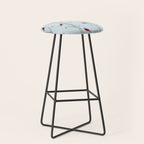 Red Cardinal Bird In The Winter Forest Stool Gallery Image 1