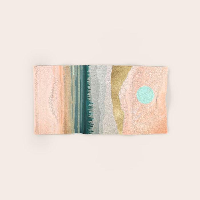 Spring Forest Lake Bath Towel Gallery Image 1