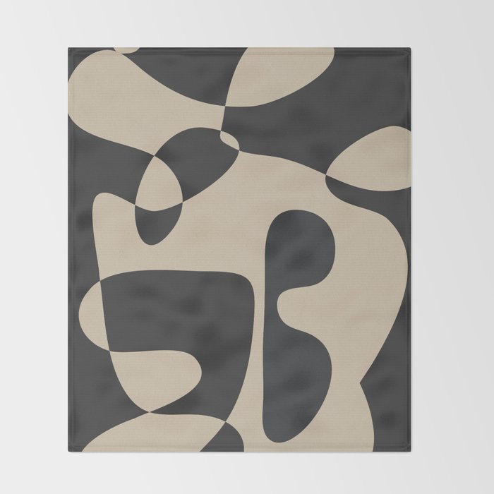 Abstract Shadow 1 Throw Blanket Gallery Image 2