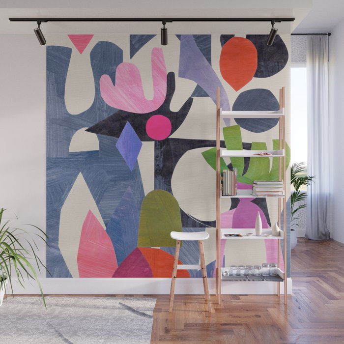 Mid Night Cactus Wall Mural Gallery Image 1