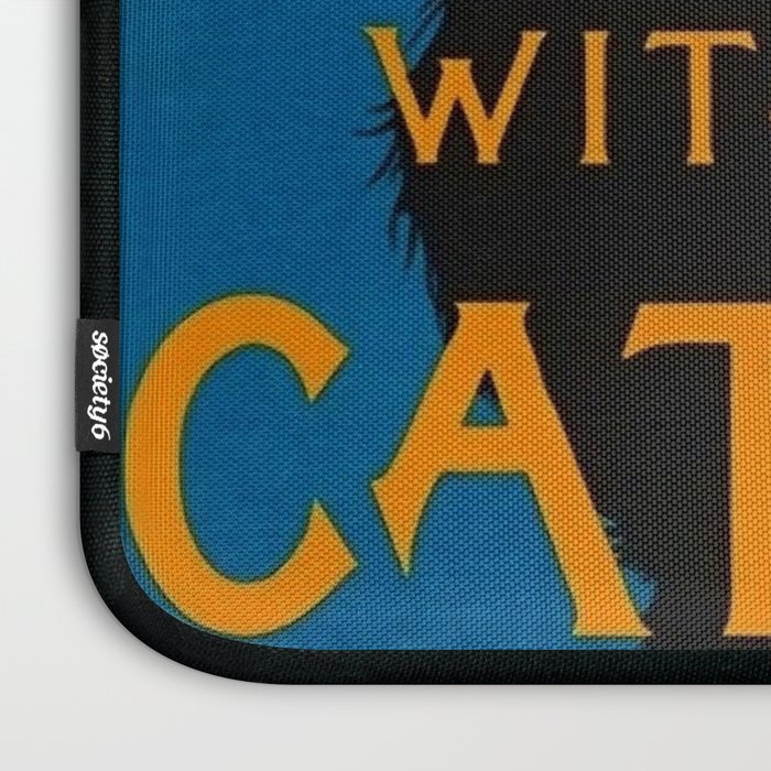Mix Your Drinks with Catz (Cats) Bitters Aperitif Liquor Vintage Advertising Poster Laptop Sleeve Gallery Image 3