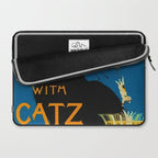 Mix Your Drinks with Catz (Cats) Bitters Aperitif Liquor Vintage Advertising Poster Laptop Sleeve Gallery Image 2