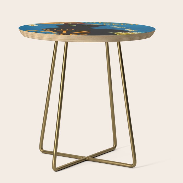 Mix Your Drinks with Catz (Cats) Bitters Aperitif Liquor Vintage Advertising Poster Side Table Gallery Image 1