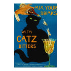 Mix Your Drinks with Catz (Cats) Bitters Aperitif Liquor Vintage Advertising Poster Coffee Mug Gallery Image 2