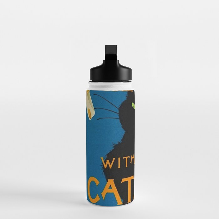 Mix Your Drinks with Catz (Cats) Bitters Aperitif Liquor Vintage Advertising Poster Water Bottle Gallery Image 3