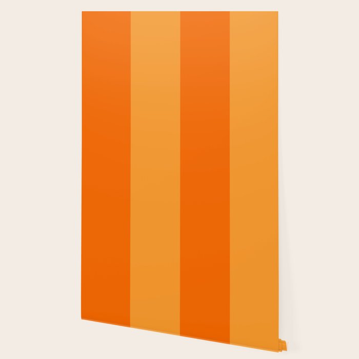 Orange Stripes Vertical Stripe Pattern Wallpaper Gallery Image 2