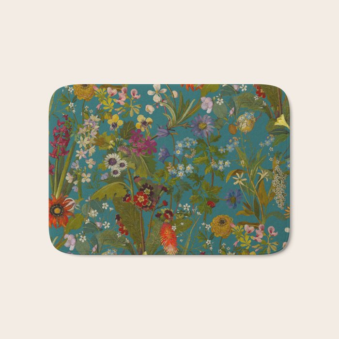 Meadow Bank Teal Bath Mat Gallery Image 1
