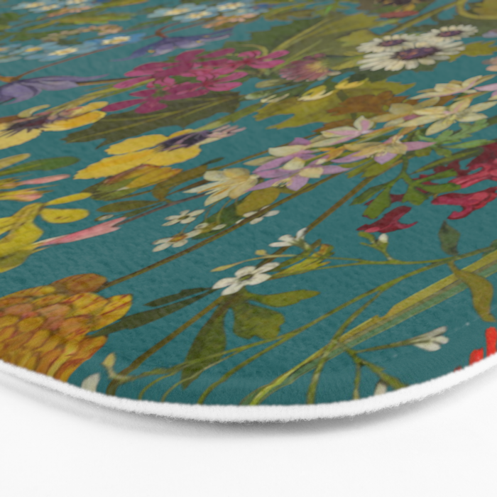 Meadow Bank Teal Bath Mat Gallery Image 3