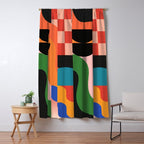 Geometric Shapes 180 Window Curtain Gallery Image 5