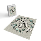 Geo-rex Vortex | Aquamarine | Dinosaur Skull Fossil Art Jigsaw Puzzle Gallery Image 2