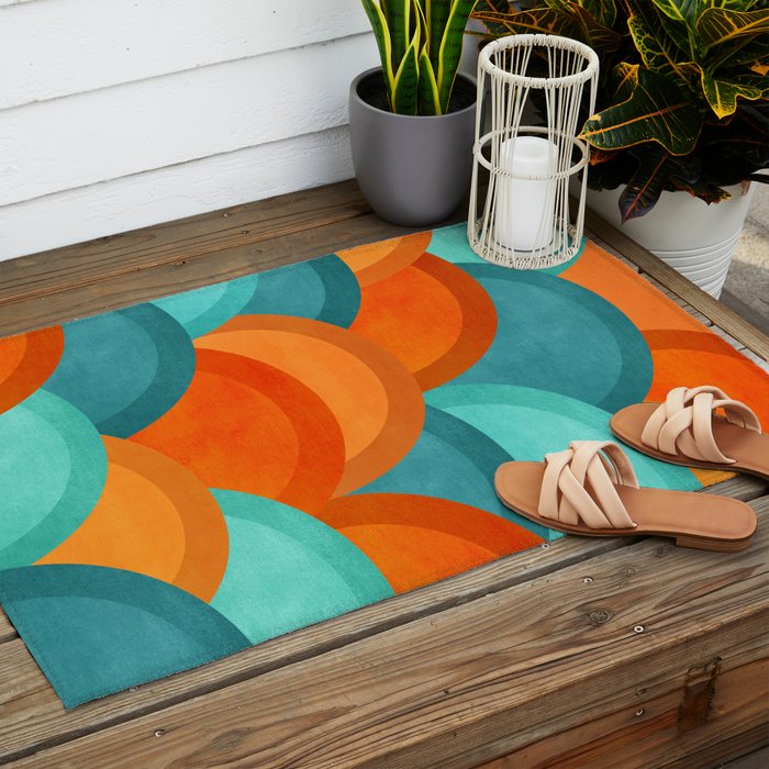 So Many Sunsets Outdoor Rug Gallery Image 2