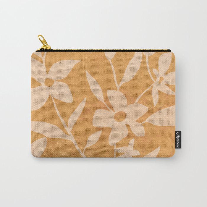Abstract Minimal Flowers 14 Carry All Pouch Gallery Image 1