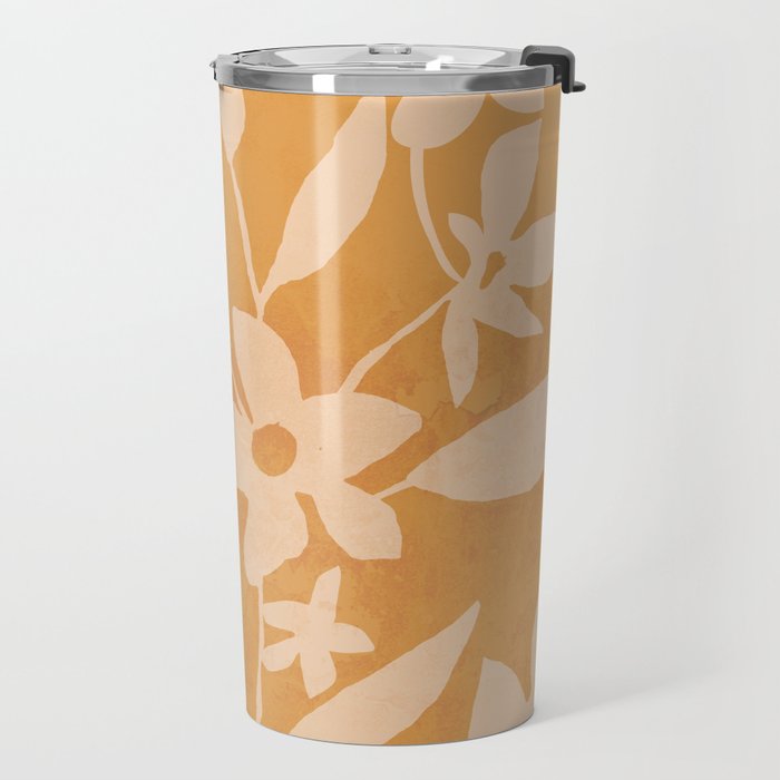 Abstract Minimal Flowers 14 Travel Mug Gallery Image 2