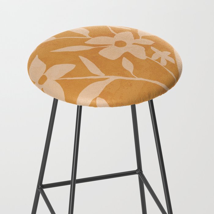 Abstract Minimal Flowers 14 Stool Gallery Image 2