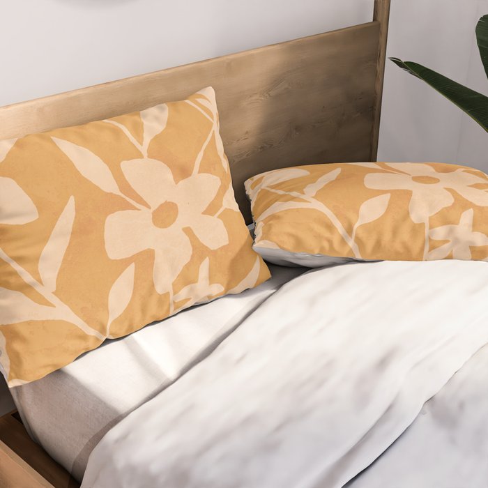 Abstract Minimal Flowers 14 Pillow Sham Gallery Image 2