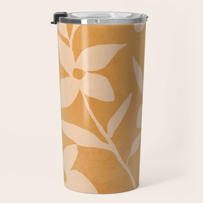 Abstract Minimal Flowers 14 Travel Mug Gallery Image 3