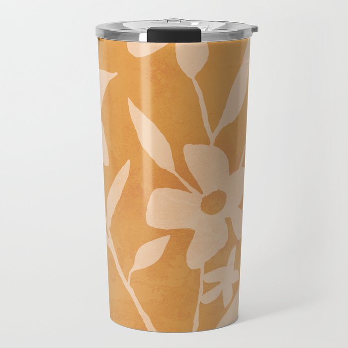 Abstract Minimal Flowers 14 Travel Mug Gallery Image 1