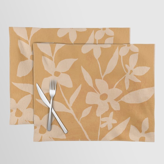 Abstract Minimal Flowers 14 Placemat Gallery Image 1