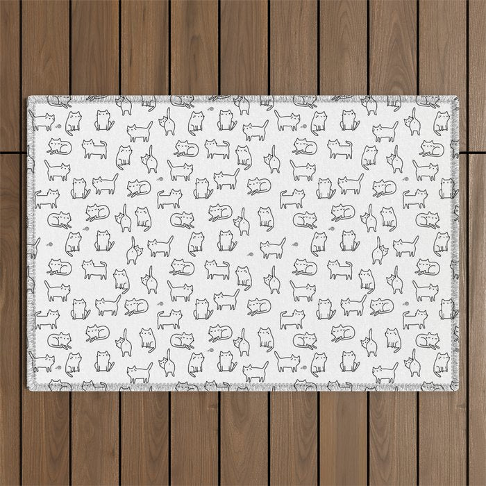 Cats, cats, cats Outdoor Rug Gallery Image 1